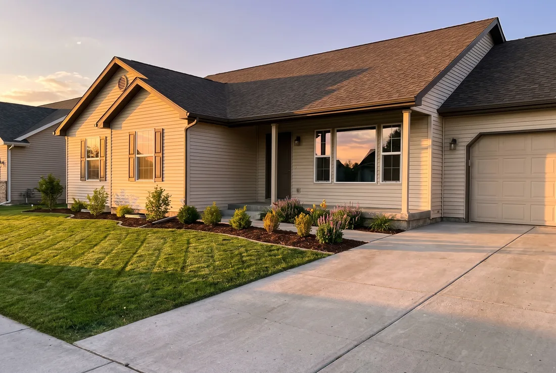 A Treasure Valley home with freshly cleaned windows and washed siding, ready for listing photos