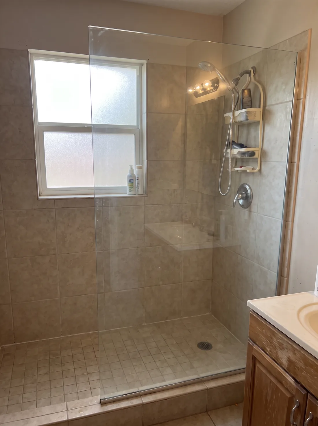 The same window crystal-clear after Reflekt hard water stain removal in Boise, Idaho