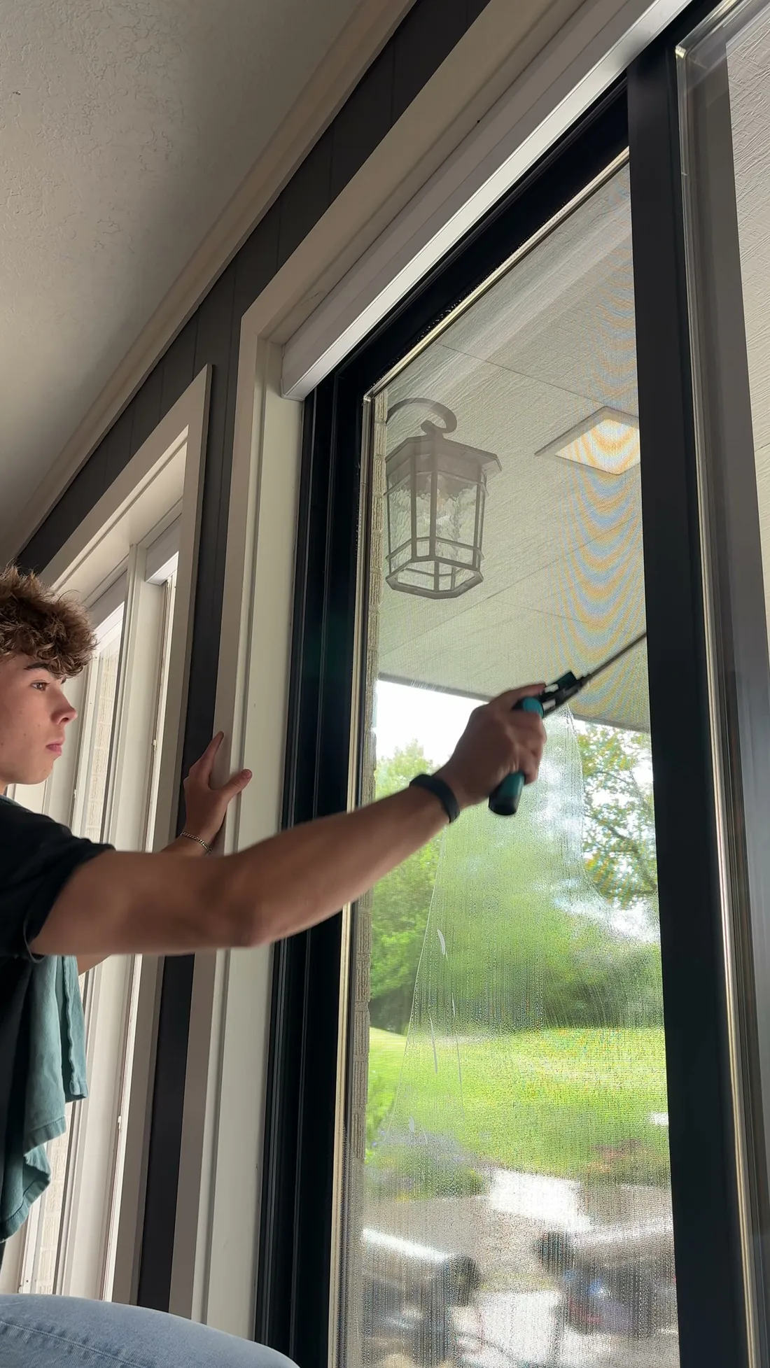 A Reflekt squeegee pass leaving Treasure Valley glass crystal-clear